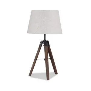 El yapımı oturma odası ahşap ve Metal Tripod için abajur şapkası zemin lambaları ev yatak masa lambası dekorasyon için