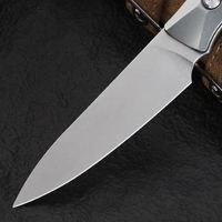 Micro Technology Koksmes Ambidextrous G10+ Aluminium Legering Handvat Damascus Staal Lemmet 9,8cm Vaatwasmachinebestendig Traditioneel Mes