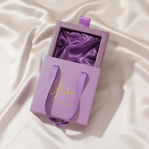 Customized Logo Ring Storage Drawer Jewelry <b>Box</b> With Ribbon Handle Gift <b>Earring</b> Bracelet Jewelry Packaging Jewelry <b>Box</b> - Product Image 6