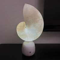 Lampe de table électrique LED en résine de luxe avec base d'ampoule E14, lampe de chevet décorative moderne, éclairage intérieur