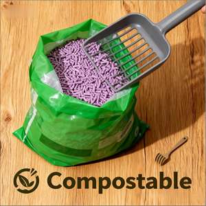 Arena para Gatos Biodegradable y Ecológica de Tofu y Soja, con Carbón Activado, Madera y Almidón de Maíz, Desechable por el Inodoro, Sin Bloqueos, Libre de Polvo - Product Image 1