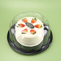 Emballage en plastique transparent de boîte à gâteau de couche élevée pour la fête d'anniversaire de mariage et l'affichage de cadeau
