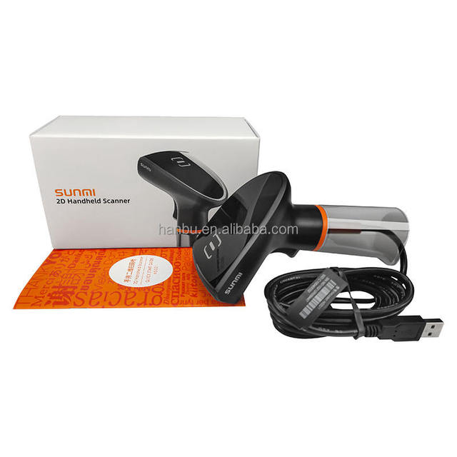 SUNMI 2D Handheld Barcode Scanner QR Code Reader USB Wired Scanner for Retail Supermarket POS System