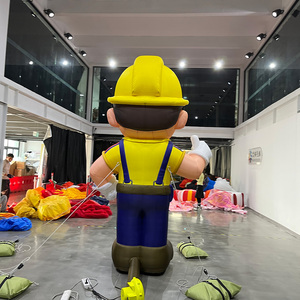 Decoración Inflable Personalizada de 3m, Mecánico Inflable Publicitario de PVC Oxford, Decoración Inflable de Trabajador Mecánico - Product Image 5