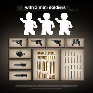 Prodotti di Tendenza 2025 Nuovi Arrivi Set di Costruzioni da 661 pezzi Carro Armato <span class=keywords><strong>Cacciacarri</strong></span> Corazzato Tedesco della Seconda Guerra Mondiale WW2 - Product Image 6