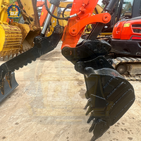 Mini-excavatrice Hitachi Zx50U-2 d'occasion du Japon, 5 tonnes, ultra-compacte, chenilles à rotation ultra-courte, 80 % neuve, diesel, hydraulique, à vendre