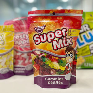 Toptan özel açılıp kapanabilir plastik yummy ayı sakızlı şeker temizle pencere kilitli ile yiyecek torbası stand up - Product Image 3