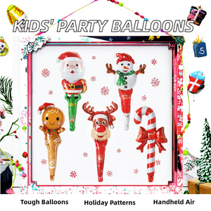 <strong>Professional</strong> Manufacture Inflatable Christmas Handheld Stick <strong>Balloons</strong> for Children's New Year Party - Product Image 4