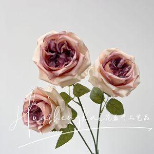 Bouquet de roses artificielles en soie pour décorations de mariage et arrangements de table de salon - Product Image 4