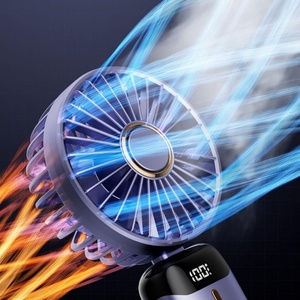 Mini Ventilador USB Portátil de 1200mAh con Logotipo Personalizado, Dispositivo de Refrigeración de Verano, Cinco Ajustes, Batería Recargable para Uso en Oficina - Product Image 1