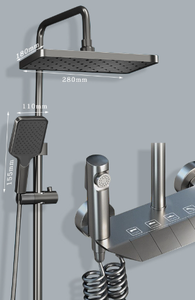Ensemble <span class=keywords><strong>de</strong></span> douche à température constante douche dissimulée en cuivre <span class=keywords><strong>salle</strong></span> <span class=keywords><strong>de</strong></span> <span class=keywords><strong>bain</strong></span> piano numérique clé douche <span class=keywords><strong>prix</strong></span> spécial - Product Image 3
