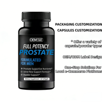 Capsules de Vitamines pour le Soutien de la Prostate Masculine - Formule Naturelle Végétalienne Sans Gluten pour la Santé Urinaire et de la Vessie, Pleine Efficacité, Convient aux Nouveaux-nés