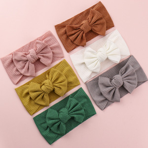 Serre-têtes tricotés à nœud papillon 2026 : Accessoires créatifs en tissu pour cheveux d'enfants et bébés – Vente Flash ! - Product Image 1