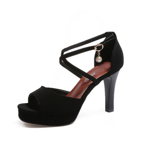Nuevas Sandalias de Tacón Alto con Tiras Cruzadas y Hebilla, Estilo Peep Toe, para Mujer, Ideales para el Verano - Product Image 5
