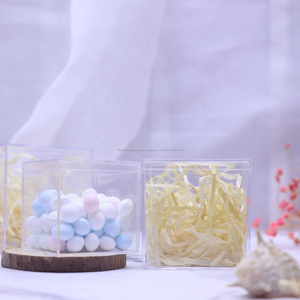2*2*2'' faveur de mariage doux cube boîte cadeau en plastique bacs à bonbons boîte à bonbons en acrylique avec couvercle - Product Image 2