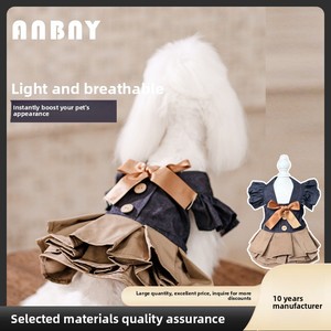 Haustierkleidung Frühling Sommer Herbst Stil Flügelärmel Spitzenrock Hund Japanischer Koreanischer Stil Leicht Atmungsaktiv Teddy Malteser - Product Image 5
