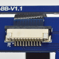 1.0mm pas 4-40 broches ZIF supérieur supérieur SMT FPC FFC connecteur plat Flex PCB Interface
