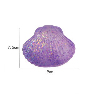 Jouets de décompression en TPR de haute qualité, paillettes de maltose, coquillages dorés, cadeaux promotionnels pour enfants et adultes - Product Image 6