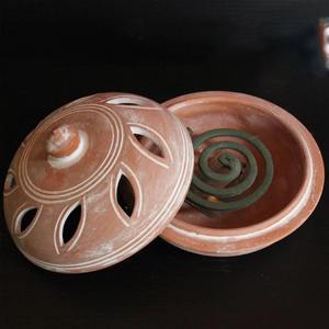 Encensoir en <span class=keywords><strong>porcelaine</strong></span> personnalisé fait à la main en gros OEM, porte-bobine décoratif en céramique contre les moustiques - Product Image 5