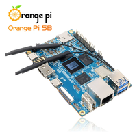 Oranye Pi 5B 4GB 8GB 16GB EMMC Rockchip RK3588S Dual band On board WIFI BT Gigabit Lan Port Mini PC satu papan komputer