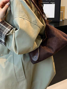 Bolsos de Hombro de Gamuza con Cierre, Estilo Bohemio para Mujer, Diseño Minimalista y Exclusivo, Portátiles para Viaje, Nueva Colección Primavera 2026 - Product Image 4