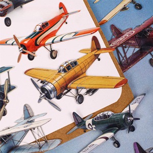 10 autocollants par paquet, série Voyage, matériaux décoratifs pour collages de fond pour projets DIY - Product Image 2