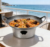 Zunke OEM Réchaud à alcool coupe-vent en acier inoxydable isolé pour buffet, ensemble de luxe pour restaurant chinois, chauffe-plats et fondue