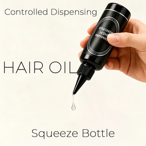 100ml Hair Oil <b>Squeeze</b> Packaging <b>Bottles</b> <b>Plastic</b> Round <b>Bottle</b> Lotion Pump <b>Bottle</b> Body Body Oil <b>Bottle</b> Custom Logo - Product Image 3