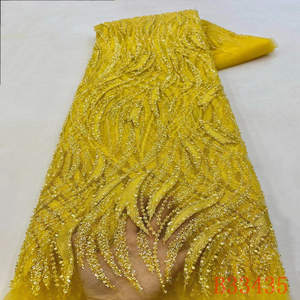 Haute qualité nigérian mariée brodé soluble dans l'eau Aso Ebi africain Guipure cordon dentelle pour robe - Product Image 3