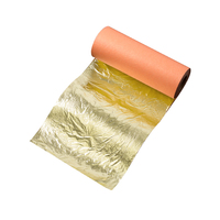 Rollo de hoja de oro para muebles, marco de fotos, decoración, papel tapiz dorado para pared, papel de aluminio dorado, pintura artística