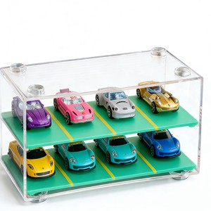 Rak Pajangan Mobil Model Akrilik Transparan Ramah Lingkungan 4 Tingkat 1/18/24/64 dengan Rak yang Dapat Dilepas Rak Pajangan Elegan - Product Image 6