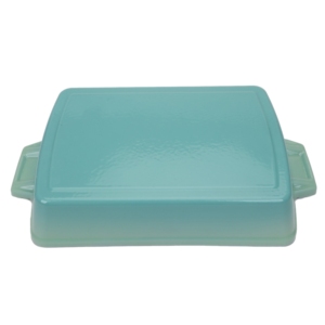 Plat à rôtir en fonte émaillée robuste pour le ragoût de dimanche britannique, plat de cuisson rectangulaire avec doubles poignées, ustensile de cuisine professionnel - Product Image 4