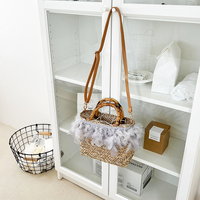 Sacs de créateurs haut de gamme pour femmes, nouveaux sacs à main classiques de luxe faits à la main, design personnel personnalisé, sac de fée en paille naturelle lacée