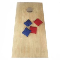 Sac de sable en bois pour enfants, jeu de lancer de Cornhole, sacs de haricots portables en plein air 8 pièces