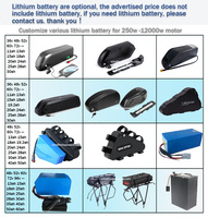 Kit de conversion de vélo électrique Fatbike avec moteur de moyeu 205 V3 2k W-3000w 5000w 8kw 72v 60v 48 150mm/170mm/190mm pour pneus larges