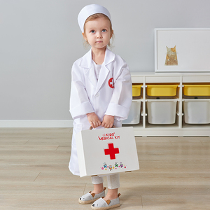 Trousse de <span class=keywords><strong>Docteur</strong></span> <span class=keywords><strong>en</strong></span> <span class=keywords><strong>Bois</strong></span> pour Enfants, Ensemble Médical Éducatif de Jeu d'Imitation avec Outils de Simulation Médicale, Sans BPA, Étui de Rangement Portable - Product Image 6