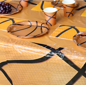 Basketbol Temalı Doğum Günü Partisi Tabaklar Bardaklar Peçeteler Masa Örtüsü Sofra Seti Pasta Süsü Afişler Çelenk Tabela Balonlar Malzemeleri - Product Image 4