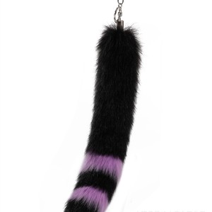 Ciondoli in metallo a coda <span class=keywords><strong>di</strong></span> peluche, portachiavi per auto e accessori con coda in pelliccia, direttamente dalla fabbrica - Product Image 1