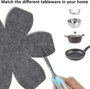 <span class=keywords><strong>Protector</strong></span> de Sartenes para Apilar, de Hierro Fundido, Tela No Tejida, Anti-Calor, <span class=keywords><strong>Aislamiento</strong></span> Térmico - Product Image 5