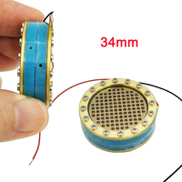 Capsule de microphone professionnelle bleue double face, pièces de rechange DIY pour microphone, haute sensibilité, stéréo, faible bruit, capteur audio