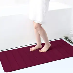 FMT Soft Bathroom Rugs Mats super Water absorbent floor mat memory foam anti slip 2 pieces bath mats set washable bath rugs