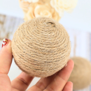 Bola Tali Rajut Tangan AROMA 6CM Ramah Lingkungan untuk Latihan Kucing Anjing Burung Beo Mainan Hewan Peliharaan Dekorasi Rumah Tahan Aus - Product Image 2