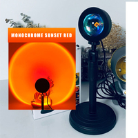 Howlighting Smart Sunset Light Projection RGB 16 couleurs LED APP et télécommande Rotation à 360 degrés Party Sunset Lamp