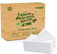CASHAREYA Nouvelle Arrivée Série Essentielle Feuilles de Lessive Solides Haute Mousse Doux pour les Mains Vêtements 50%-80% Actif