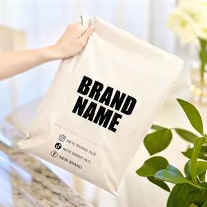 Sacs d'expédition en polyéthylène pour colis, sacs de courrier, sacs d'expédition, sacs à capuche, sacs personnalisés avec logo imprimé, respectueux de l'environnement, emballage nu - Product Image 1