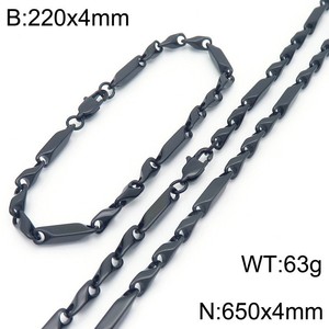 Pulsera Minimalista de Acero Inoxidable de Alta Gama Kalen, Collar de Cadena con Cuentas Biseladas, Moderno, para Hombre y Mujer - Product Image 6