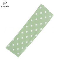 IFOND Bandeaux pour femmes, 6 cm de large, imprimé à pois et carreaux, en nylon et élasthanne extensible, bandeau absorbant pour le sport, l'entraînement et le quotidien