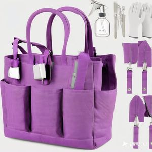 BSCI Factory Heavy Duty Gardening Hand <b>Tools</b> and Essentials <b>Kit</b> Custom Round Bucket Garden <b>Tool</b> Storage <b>Bag</b> Organizer - Product Image 1