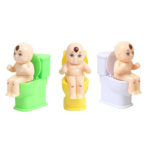 2025 Wholesale Creative Tricky Decompression Whole Person Spray Toilet Toys Mini Trick Toys Poop <b>Shoot</b> the Toilet - Product Image 1