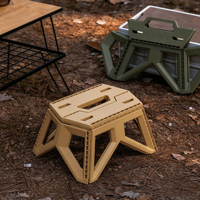 Tabouret pliant portable léger en ABS pour l'extérieur, idéal pour le camping, la pêche, les pique-niques, la plage, la maison et le changement de chaussures